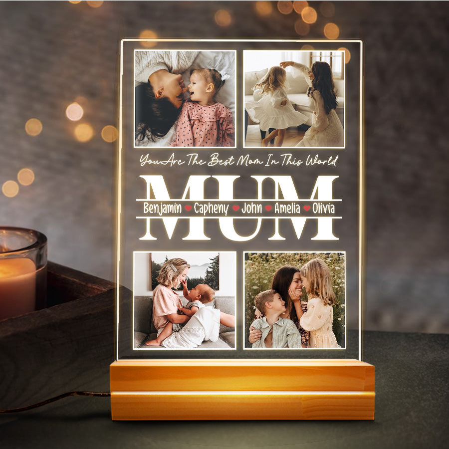 Mothers Day Gift For Wife | Personalised Acrylic Plaque
