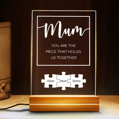 Mothers Day Gift From Husband | Photo Acrylic Plaque Night Light