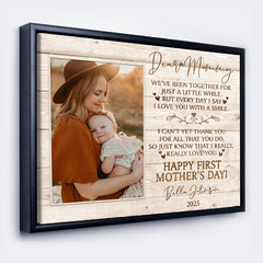 New Mom Mothers Day Gift | New Mother Canvas | Dear Mommy Canvas | New Mom Canvas