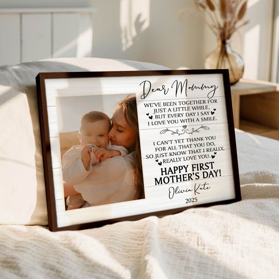 New Mom Mothers Day Gift | New Mom Canvas | Dear Mommy Canvas | New Mother Canvas
