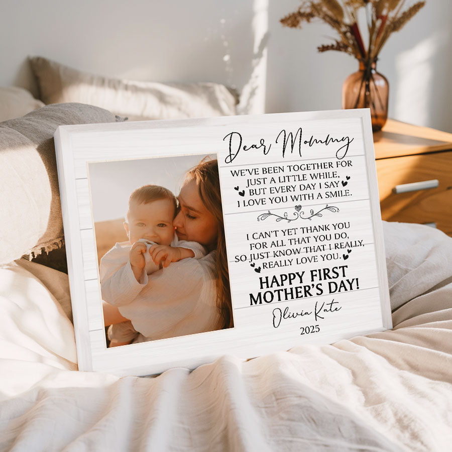New Mom Mothers Day Gift | New Mom Canvas | Dear Mommy Canvas | New Mother Canvas