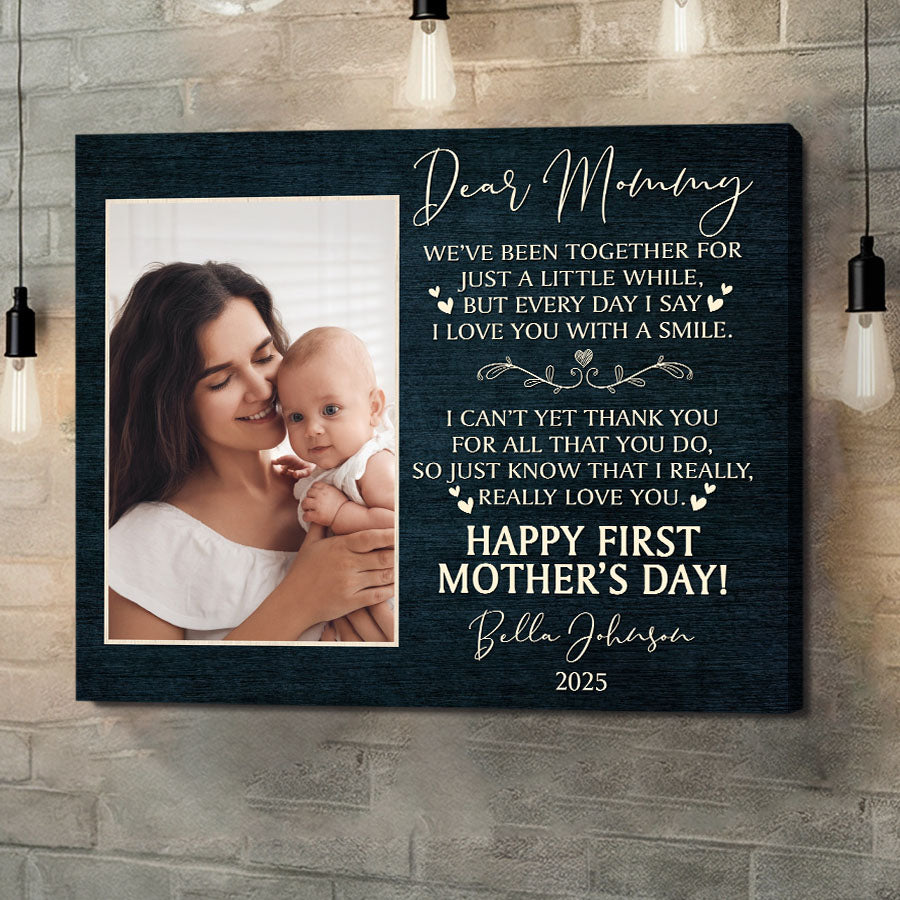 New Mothers Mothers Day Gifts | New Mom Canvas | New Mother Canvas