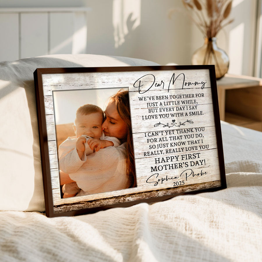 New Mothers Mothers Day Gifts | New Mom Canvas | New Mother Canvas | Dear Mommy Canvas