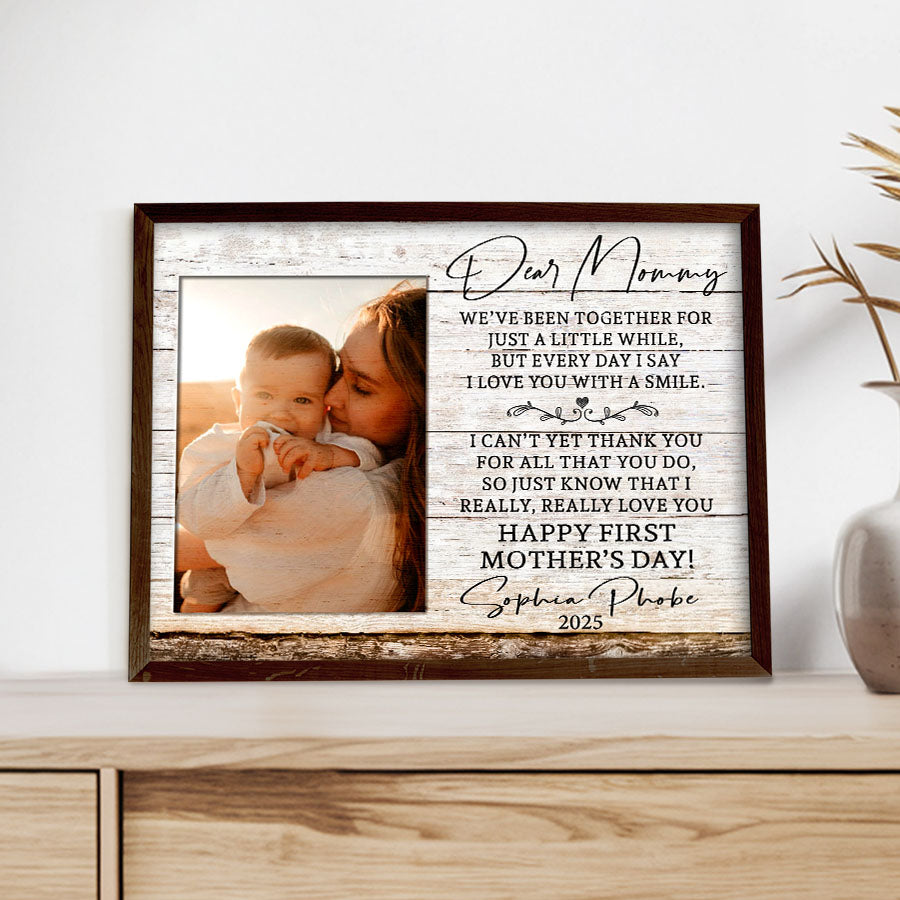 New Mothers Mothers Day Gifts | New Mom Canvas | New Mother Canvas | Dear Mommy Canvas