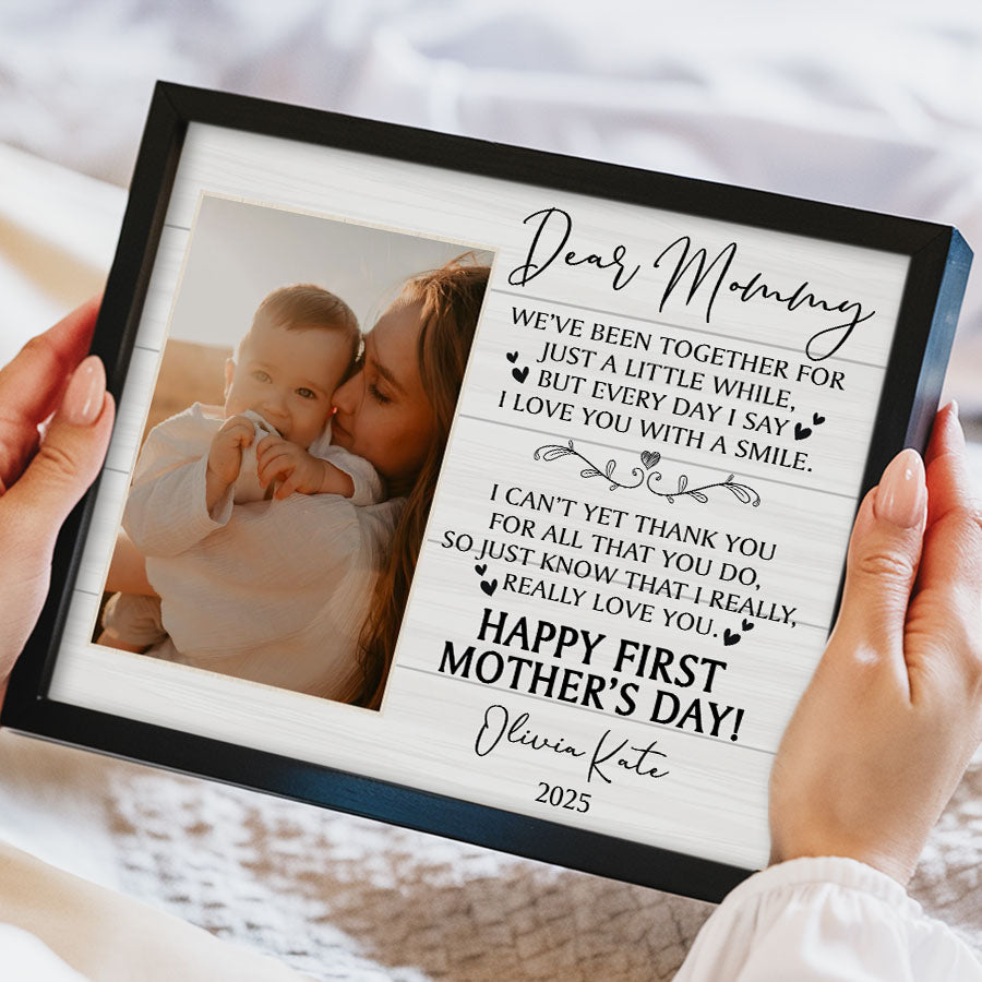 New Mothers Mothers Day Gifts | New Mom Canvas | Dear Mommy Canvas | New Mother Canvas
