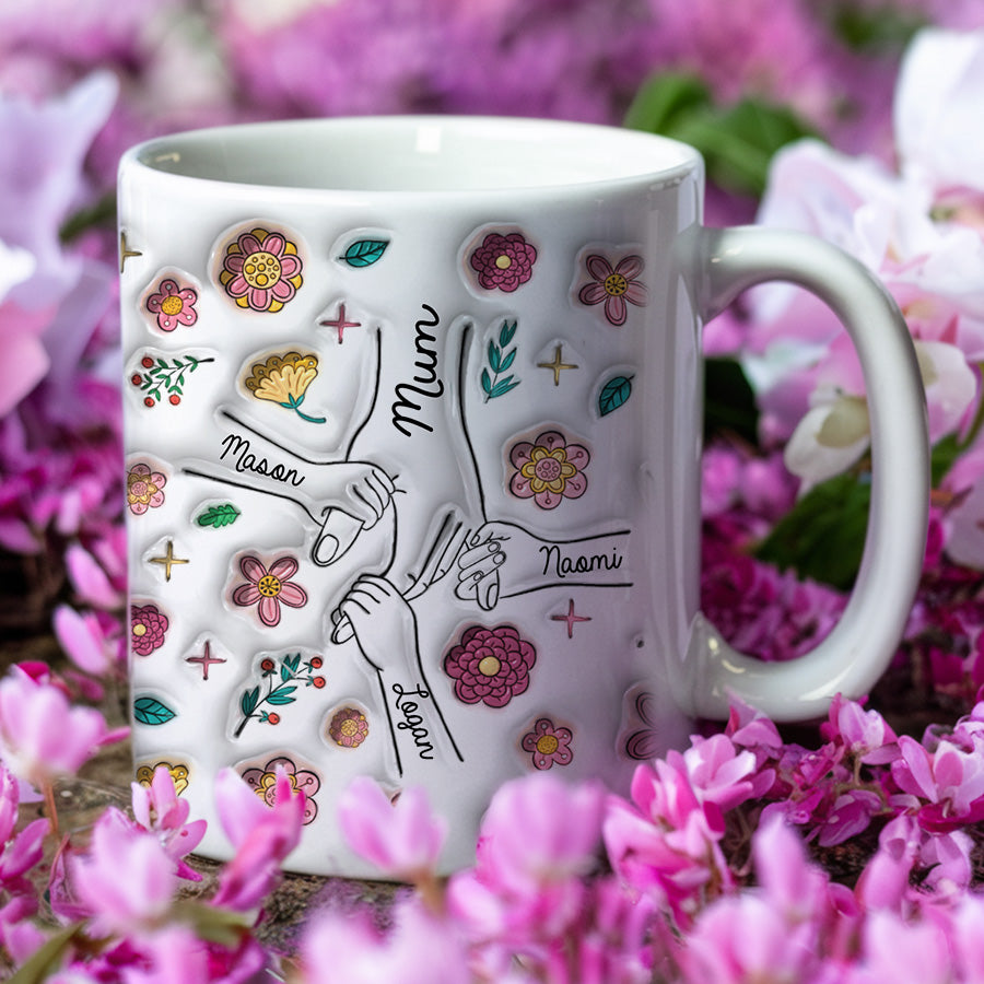 Personalised Mothers Day Mug | 3D Inflated Effect Printed Mug