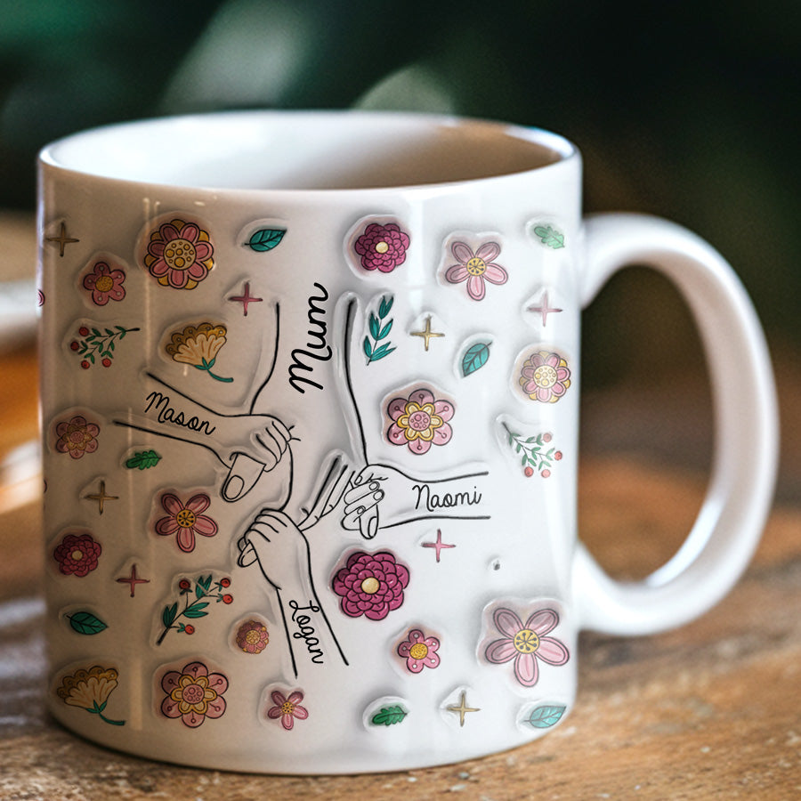 Personalised Mothers Day Mug | 3D Inflated Effect Printed Mug