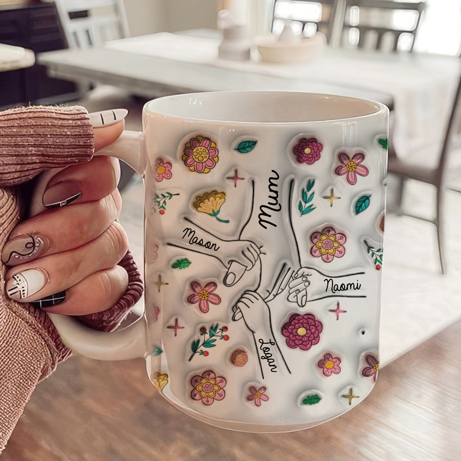 Personalised Mothers Day Mug | 3D Inflated Effect Printed Mug