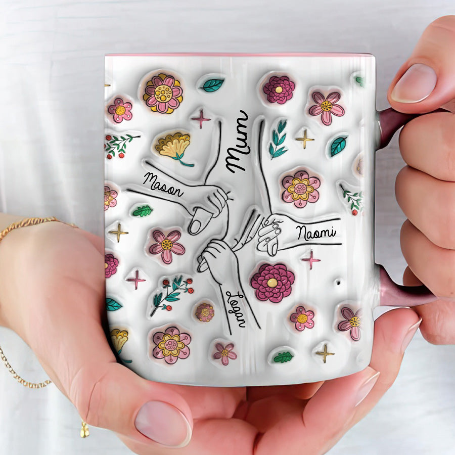 Personalised Mothers Day Mug | 3D Inflated Effect Printed Mug