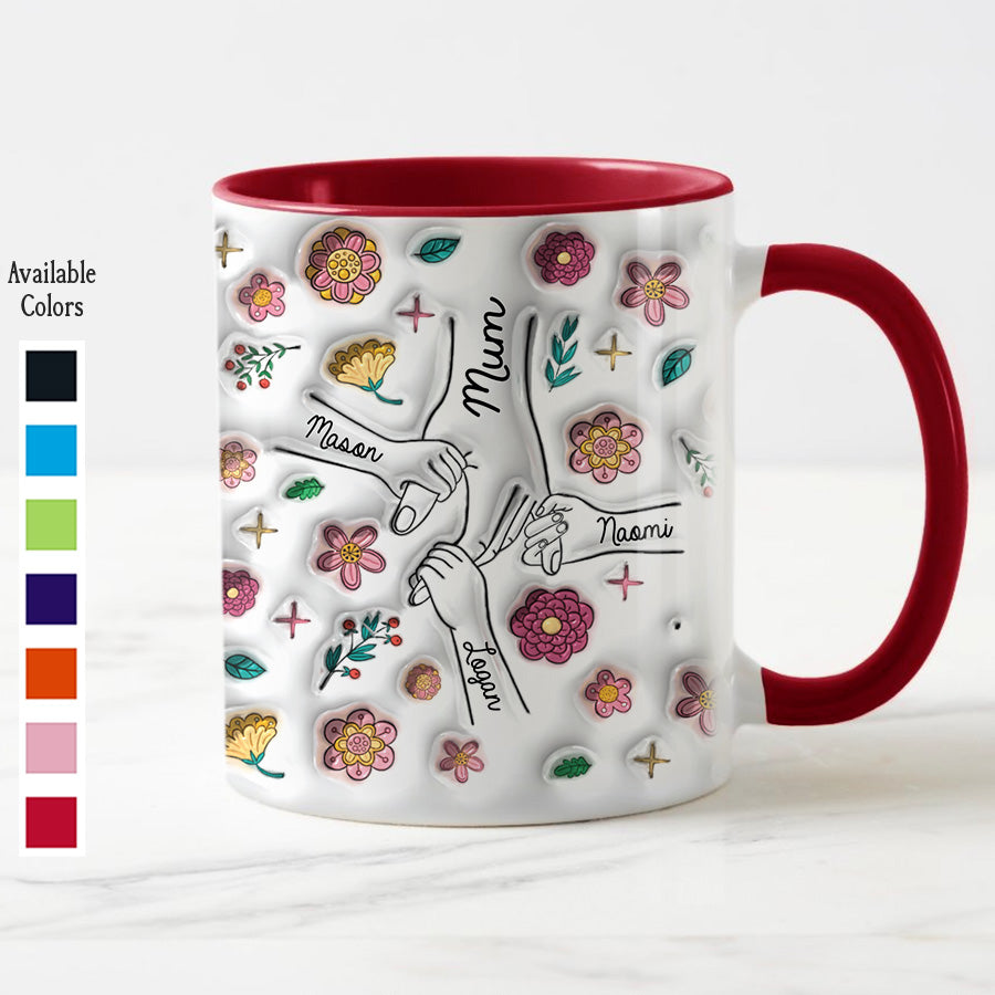 Personalised Mothers Day Mug | 3D Inflated Effect Printed Mug