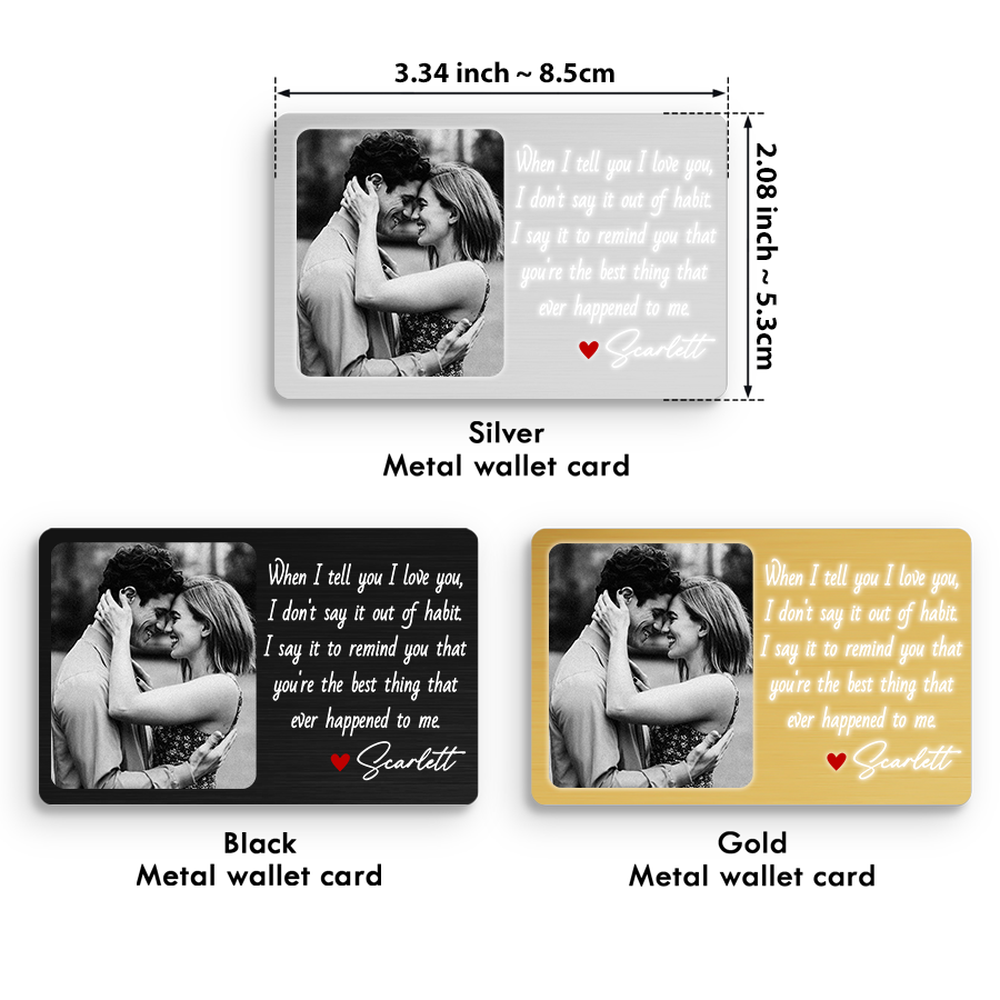 Personalised Wallet Insert Card | Wallet Inserts for Pictures