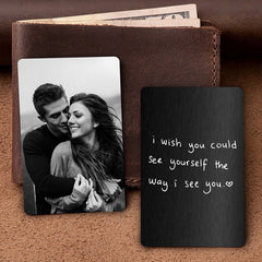 Personalised Wallet Insert Card | Custom Wallet Card with Picture