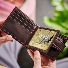Personalised Wallet Insert Card | Custom Map Wallet Photo Insert