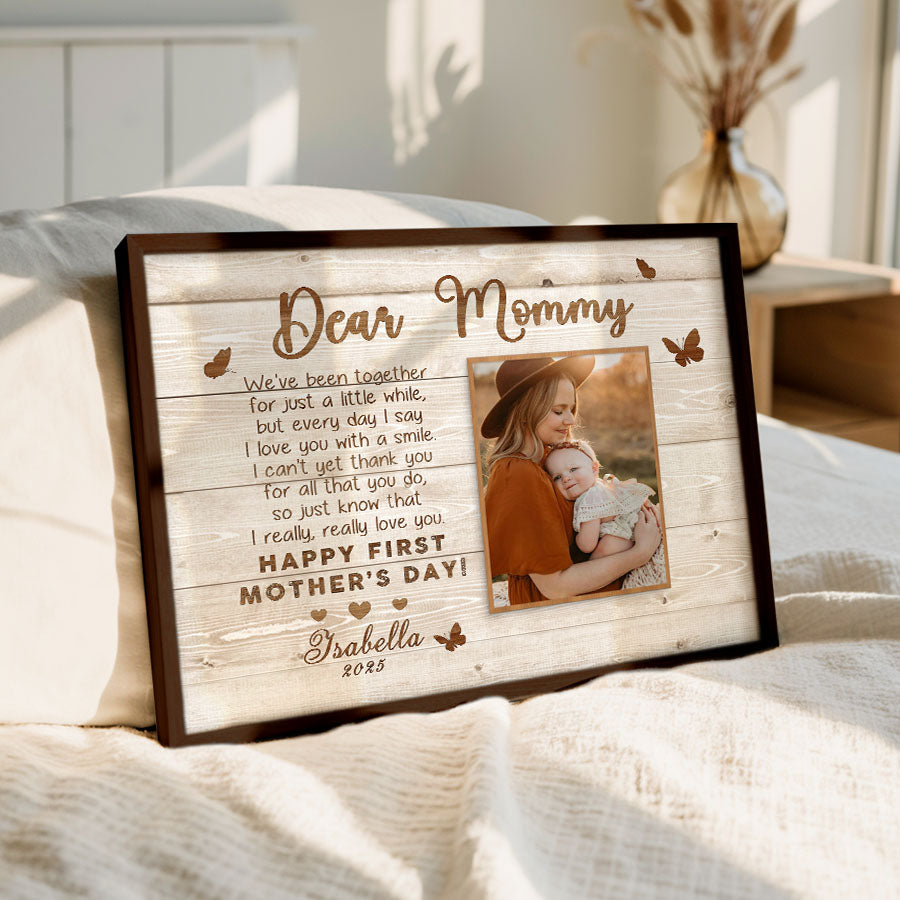 Personalized First Mothers Day Gift | First Mothers Day Canvas