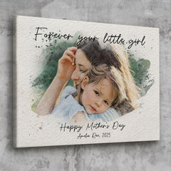 Personalized First Mothers Day Gift | Mother’s Day Watercolor Portrait From Photo | 1st Mothers Day Gift