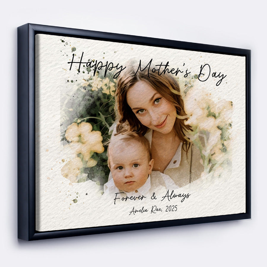 Personalized First Mothers Day Gift | Wall Art Canvas Ready To Hang