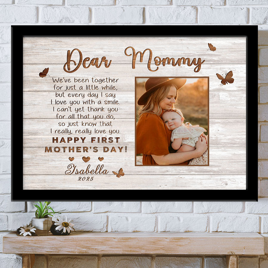 Personalized First Mothers Day Gift | First Mothers Day Canvas | 1st Mothers Day Gift