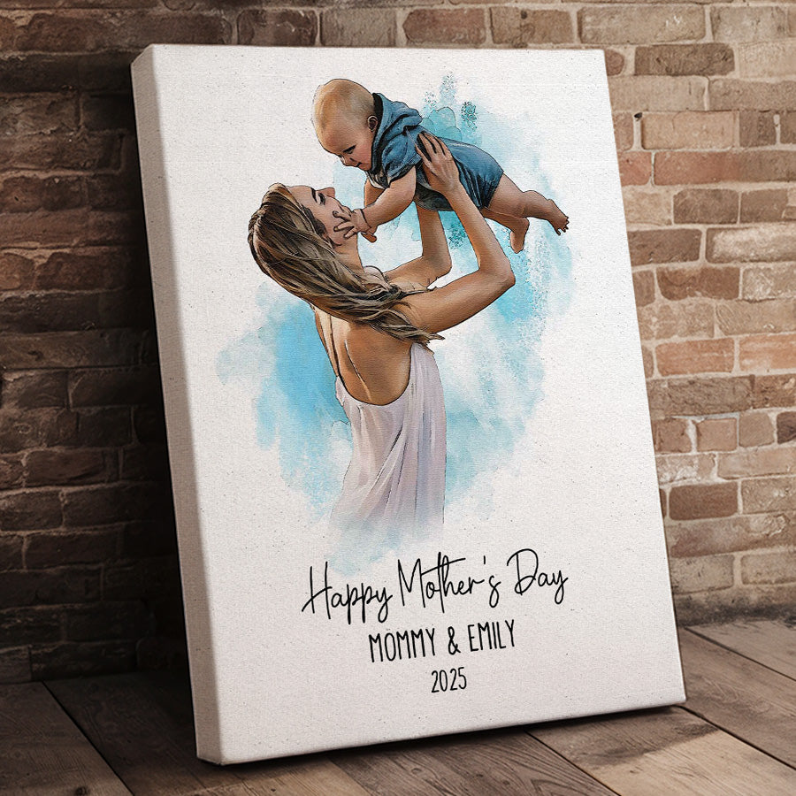 Personalized First Mothers Day Gift | First Mothers Day Canvas | Gift For First Time Moms