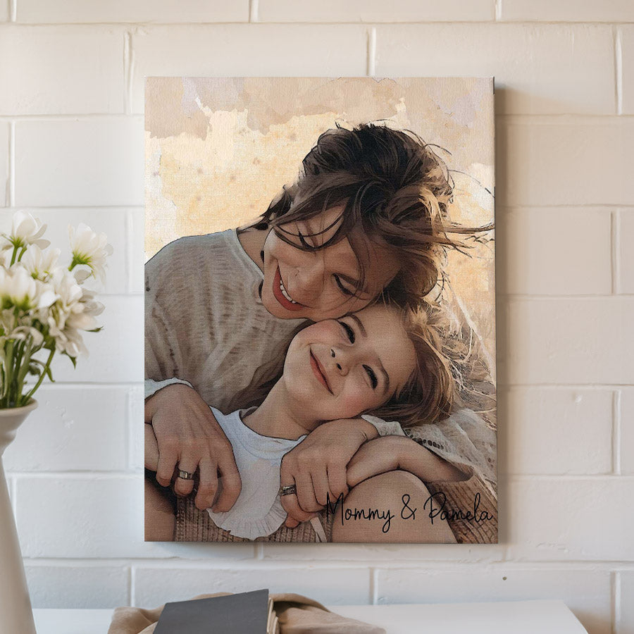 Personalized First Mothers Day Gift | Photo Canvas Mother’s Day Gifts