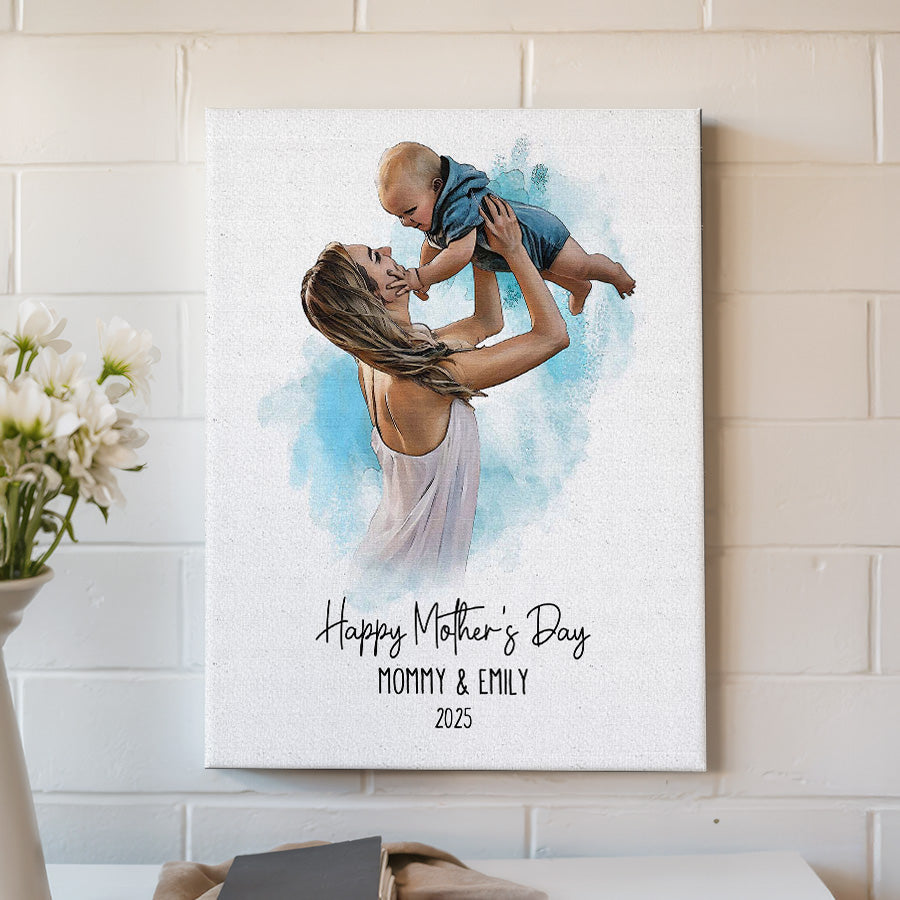 Personalized First Mothers Day Gift | First Mothers Day Canvas | Gift For First Time Moms