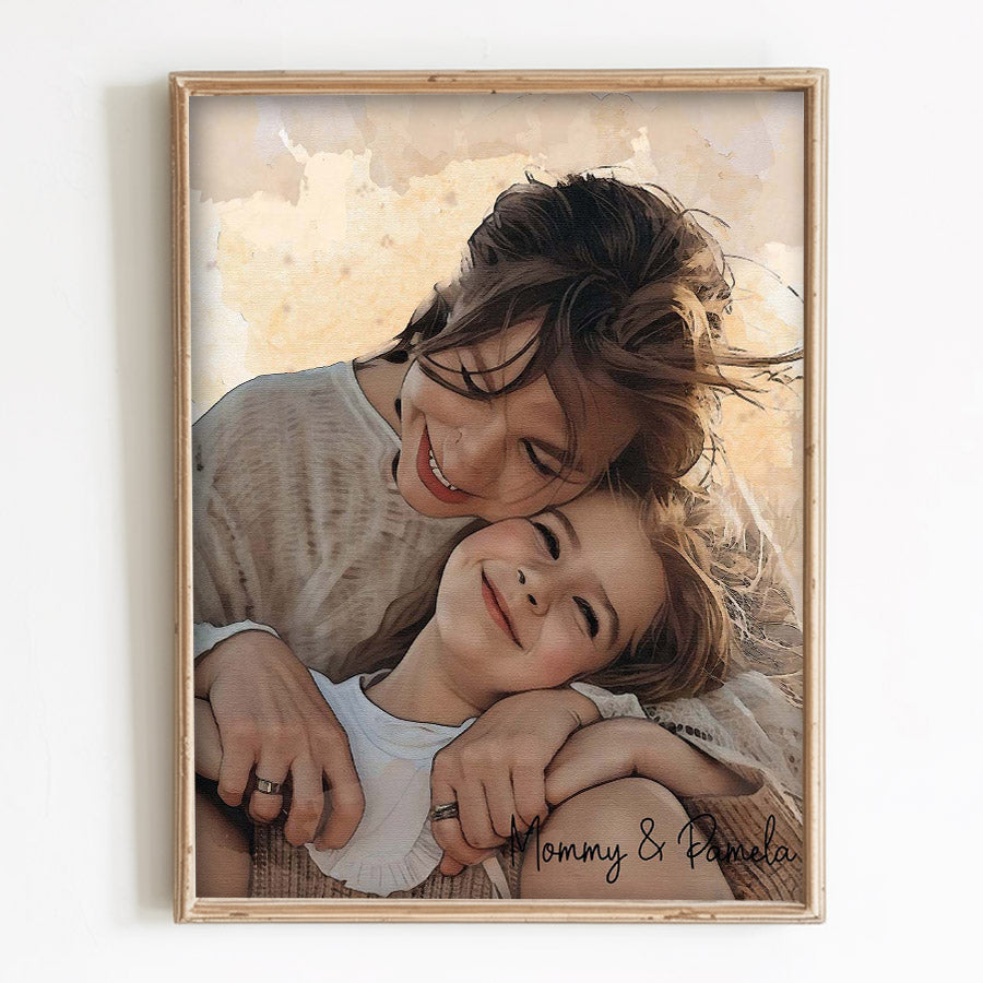 Personalized First Mothers Day Gift | Photo Canvas Mother’s Day Gifts