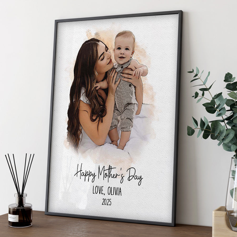 Personalized First Mothers Day Gift | First Mothers Day Canvas | Gifts For The New Mom