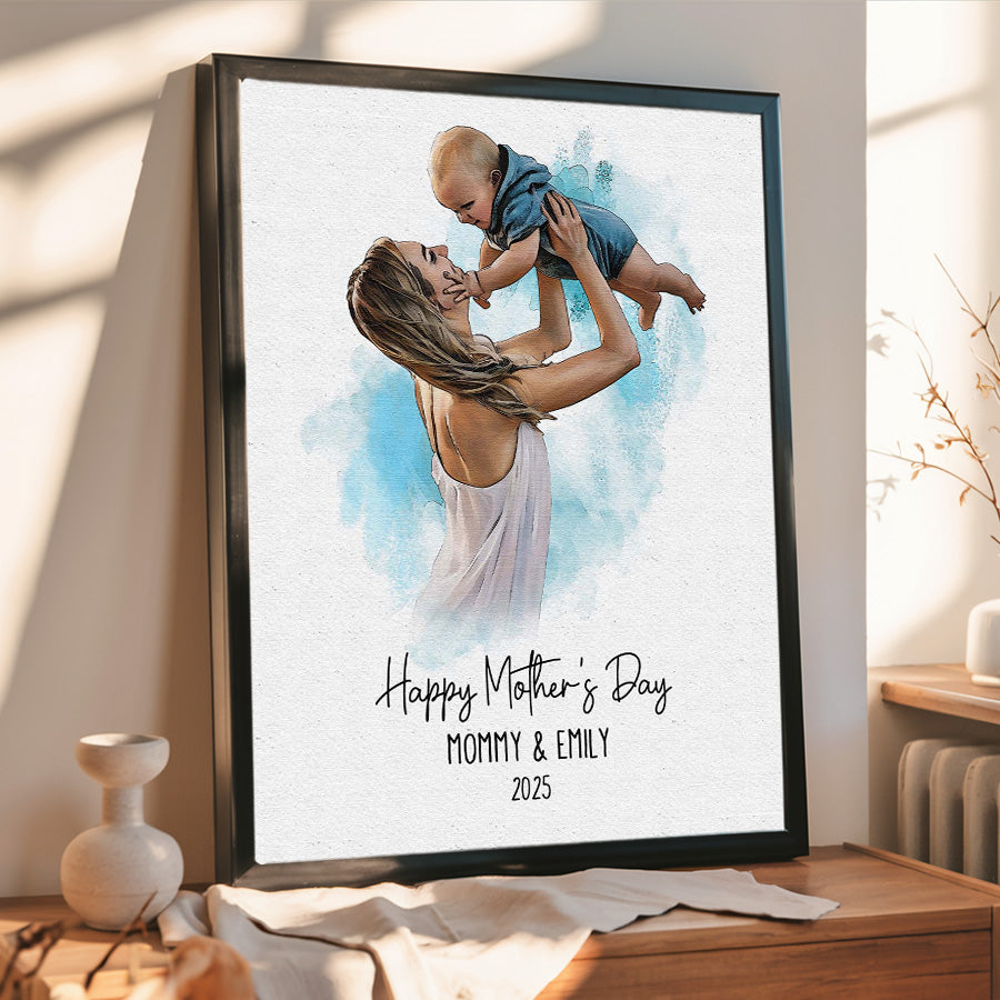 Personalized First Mothers Day Gift | First Mothers Day Canvas | Gift For First Time Moms