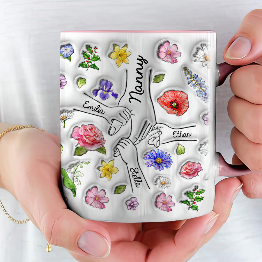 Personalized Hold Our Hands Mum Mug Gift | Mum Mug