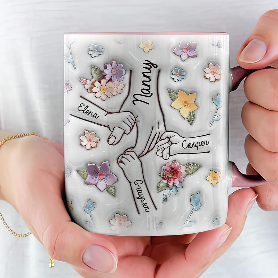 Personalized Hold Our Hands Mum Mug Gift | Mama Mug