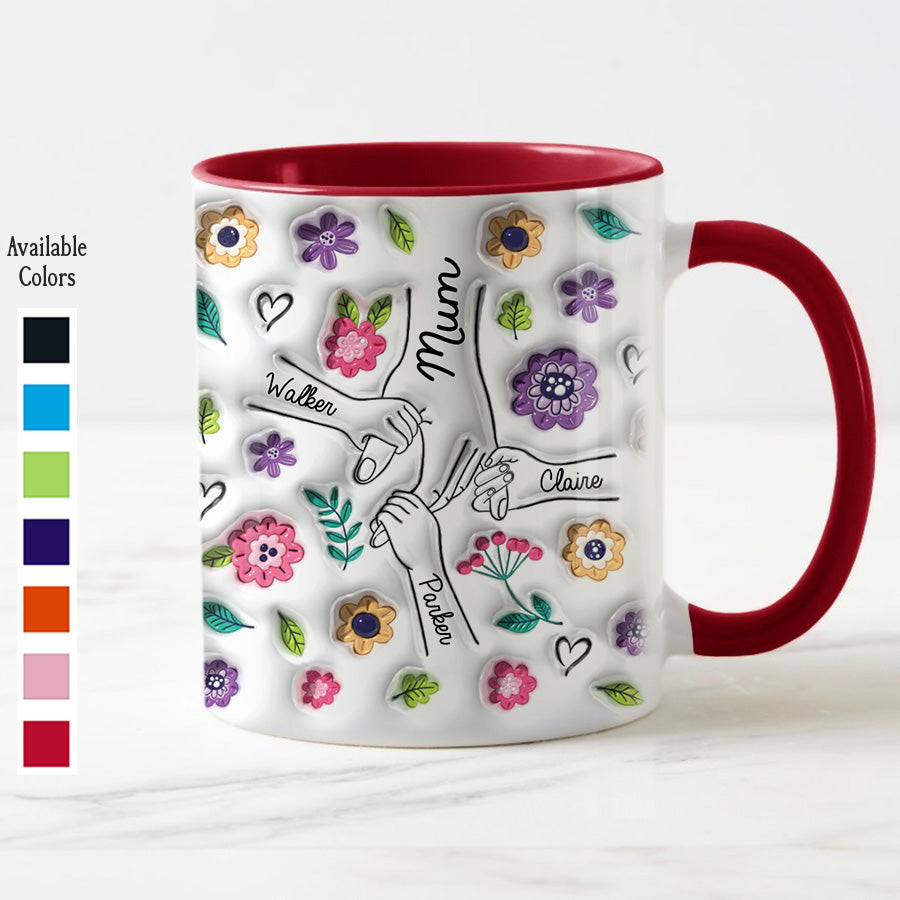 Personalized Hold Our Hands Mum Mug Gift