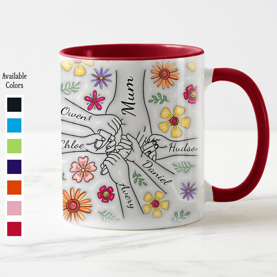 Personalized Hold Our Hands Mum Mug Gift | Mothers Day Mug