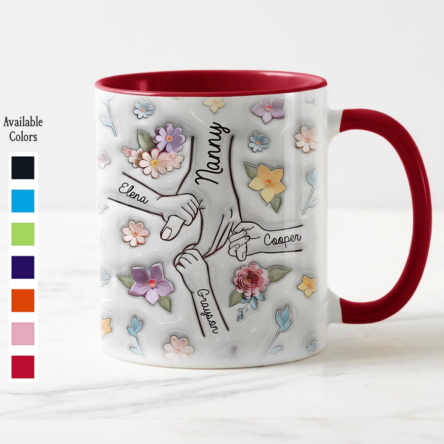 Personalized Hold Our Hands Mum Mug Gift | Mama Mug