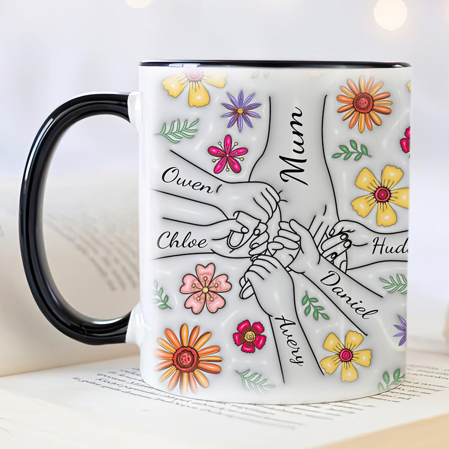 Personalized Hold Our Hands Mum Mug Gift | Mothers Day Mug