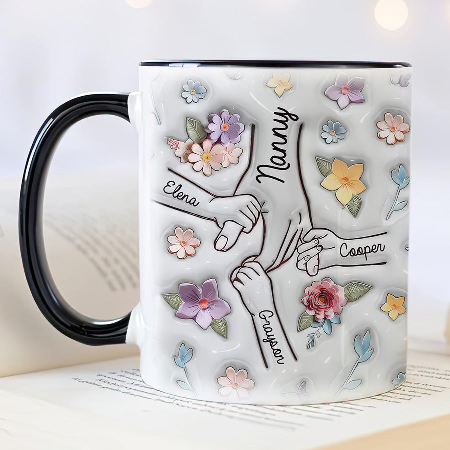 Personalized Hold Our Hands Mum Mug Gift | Mama Mug