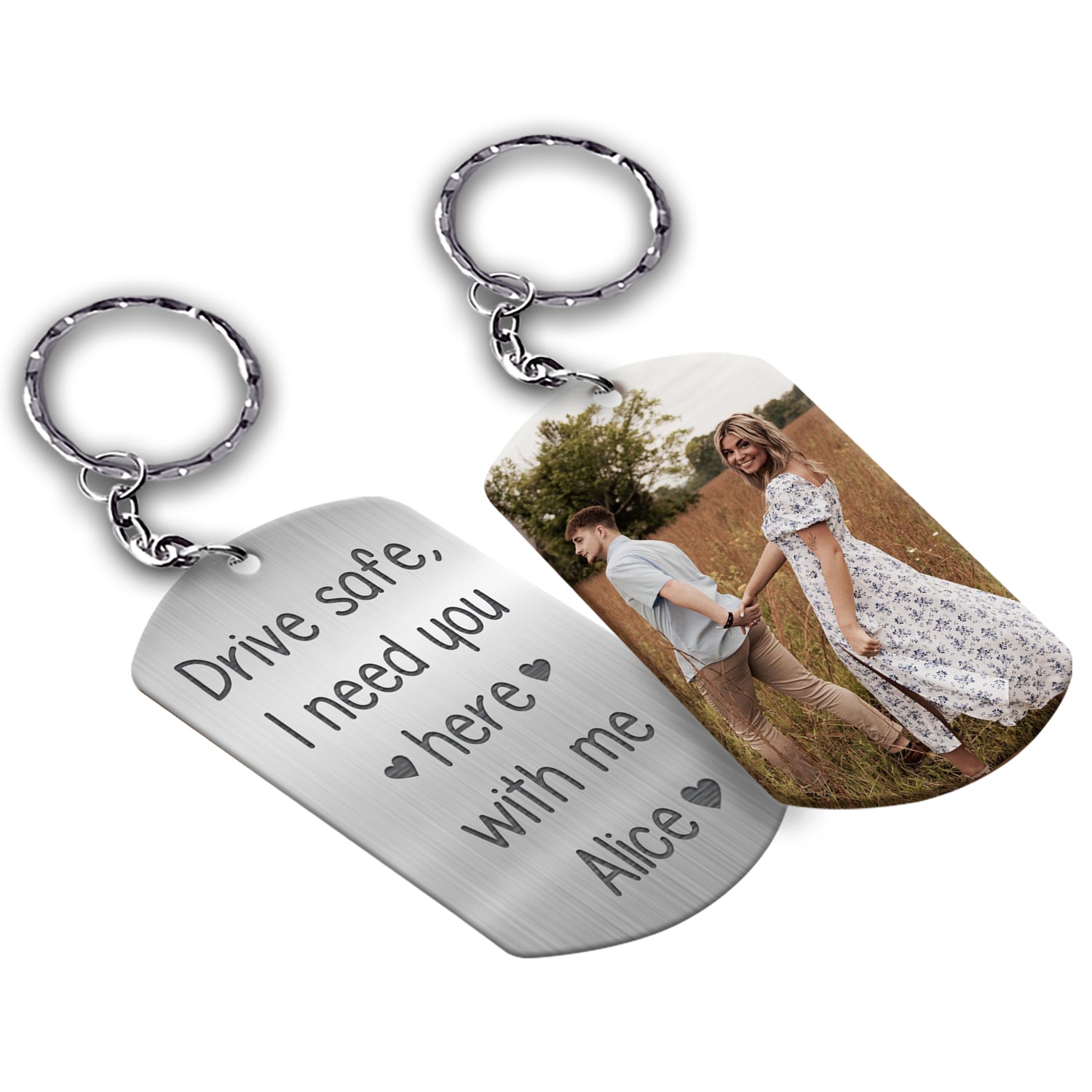 Personalized Keychain for Boyfriend | Key Chain with Photo
