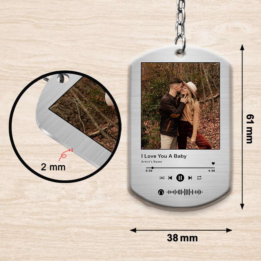 Personalized Keychain for Boyfriend | Custom Picture Keychains