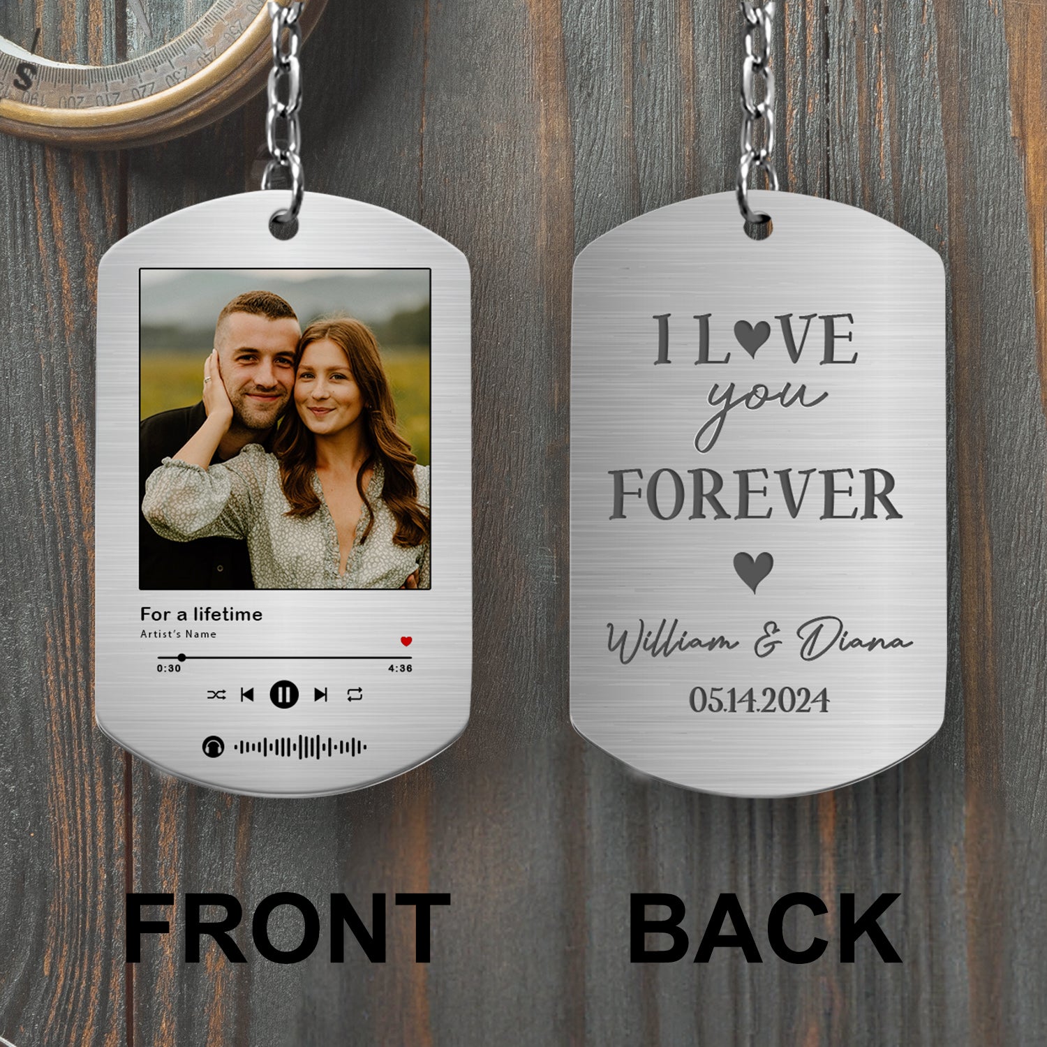 Personalized Keychain for Boyfriend | Personalized Picture Keychains