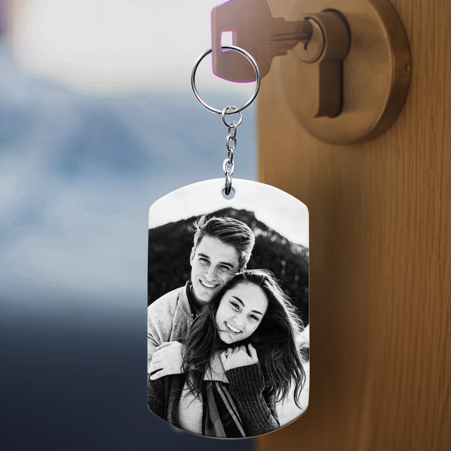 Personalized Keychain for Him | Custom Picture Keychains