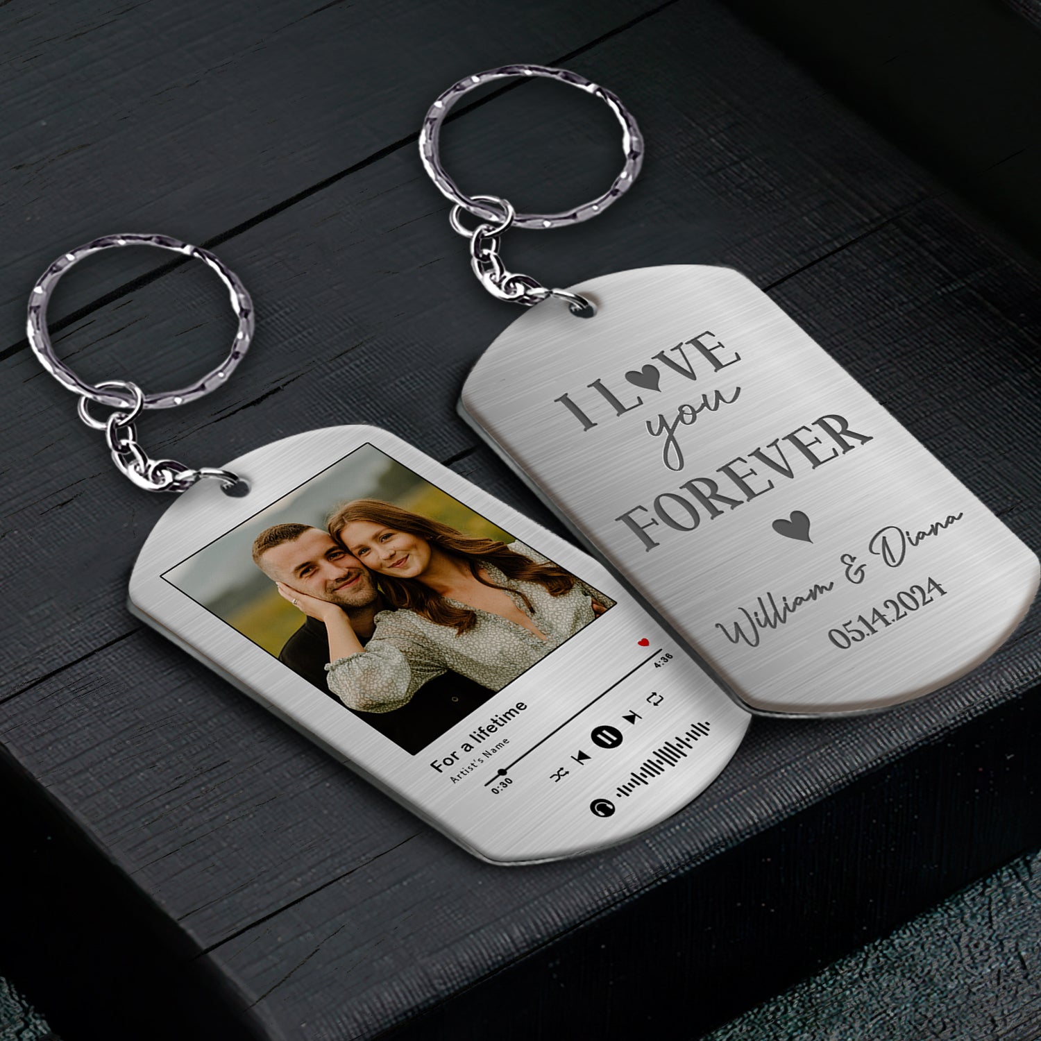 Personalized Keychain for Him | Personalised Keychain with Photo