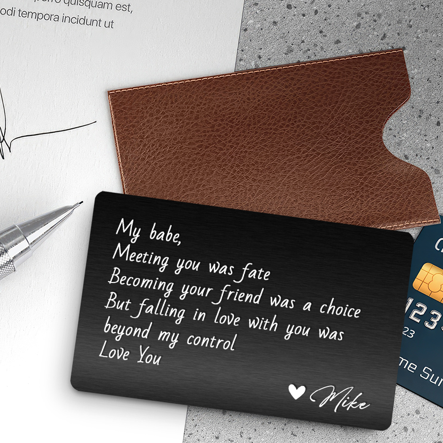 Personalized Wallet Card | Custom Wallet Inserts for Pictures
