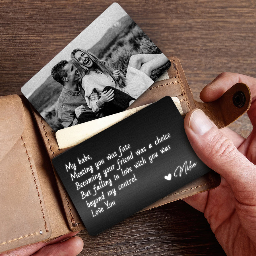 Personalized Wallet Card | Custom Wallet Inserts for Pictures