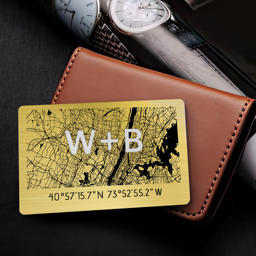 Personalized Wallet Card | Where It All Began Wallet Card With Custom Map
