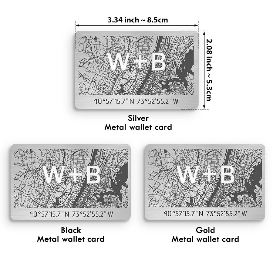 Personalized Wallet Card | Where It All Began Wallet Card With Custom Map