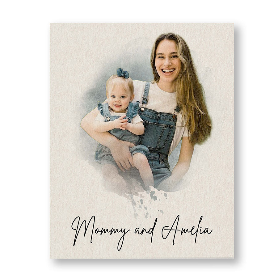 Custom First Mothers Day Gifts | New Mom Canvas Wall Art
