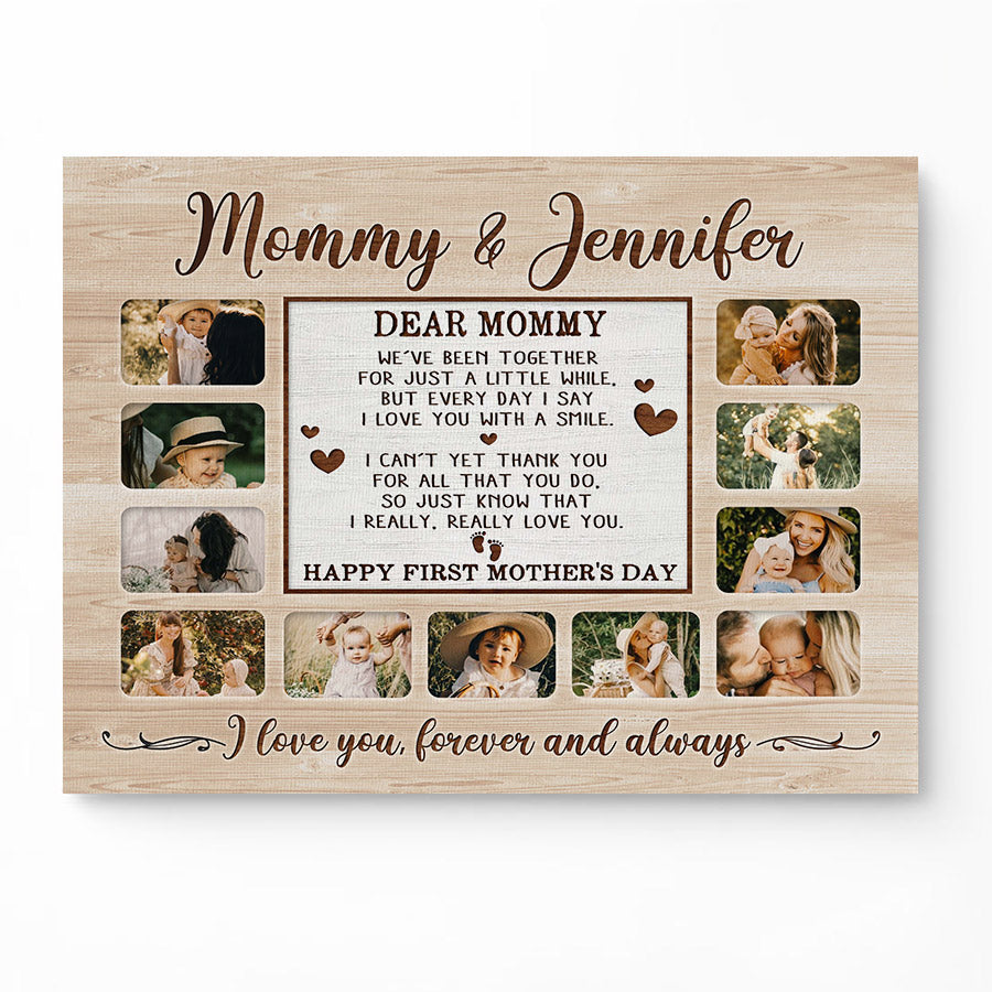 Custom First Mothers Day Gifts | Mother’s Day Canvas Art