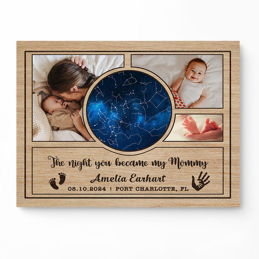 Custom First Mothers Day Gifts | Custom Star Map Gift For New Mom