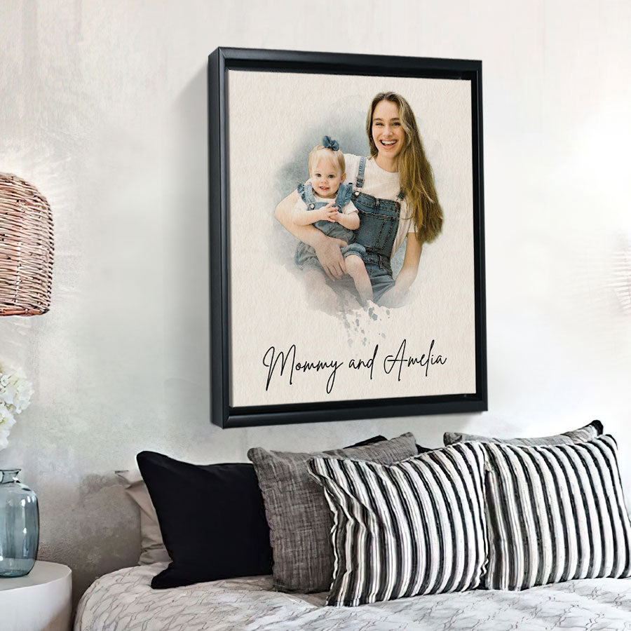 Custom Gifts For New Mom | New Mom Canvas Wall Art