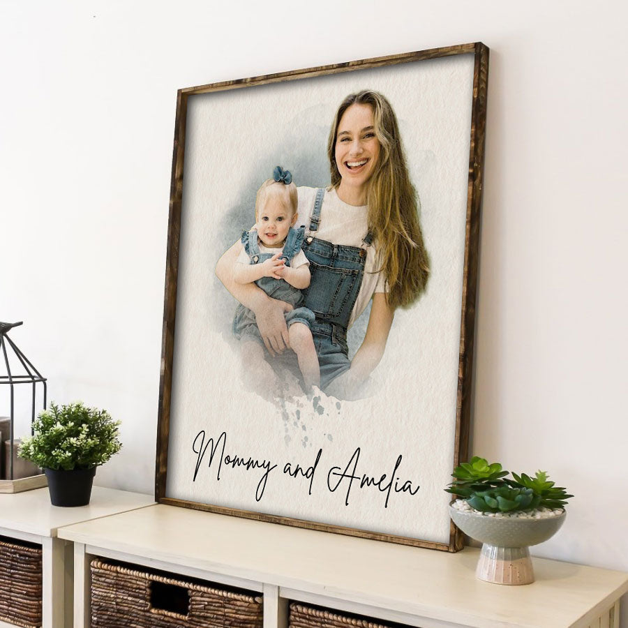 Custom Gifts For New Mom | New Mom Canvas Wall Art