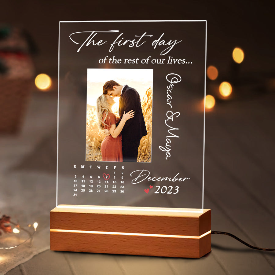 Custom Valentine’s Day Gifts for Him | Custom Photo Plaque