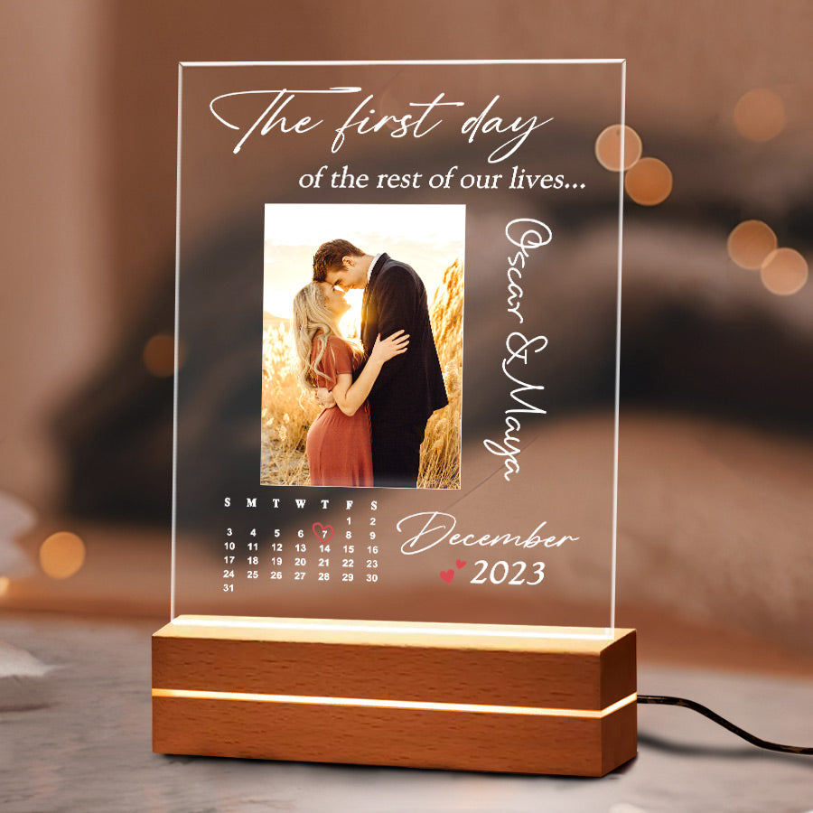 Custom Valentine’s Day Gifts for Him | Custom Photo Plaque